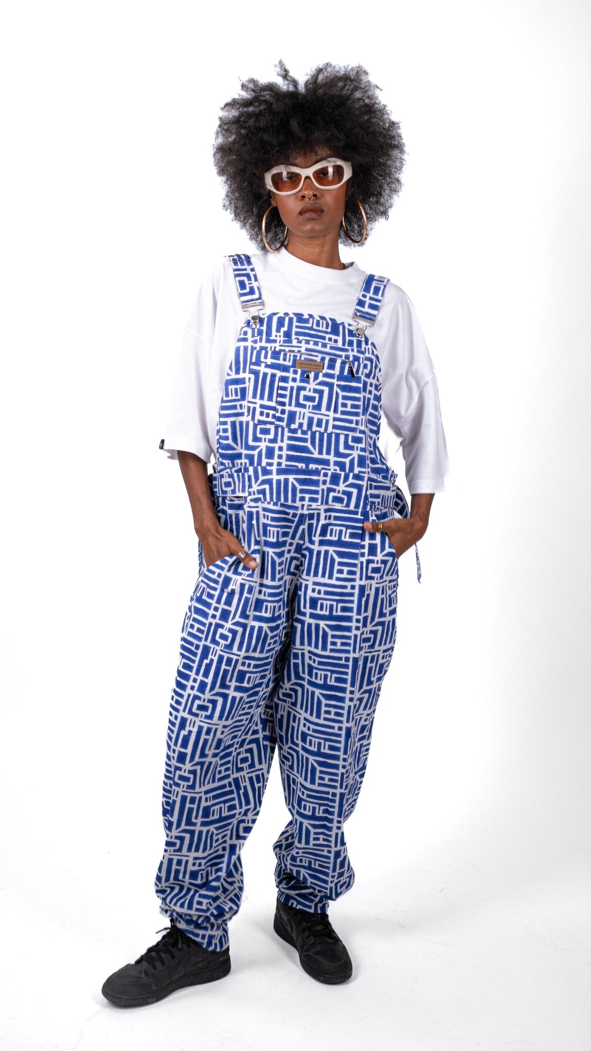 Salopette oversize SANKOFA azur