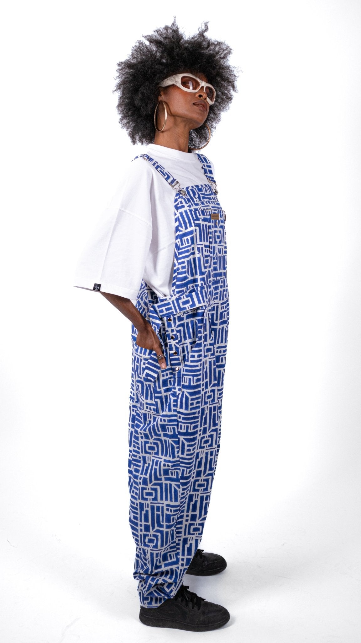 Salopette oversize SANKOFA azur