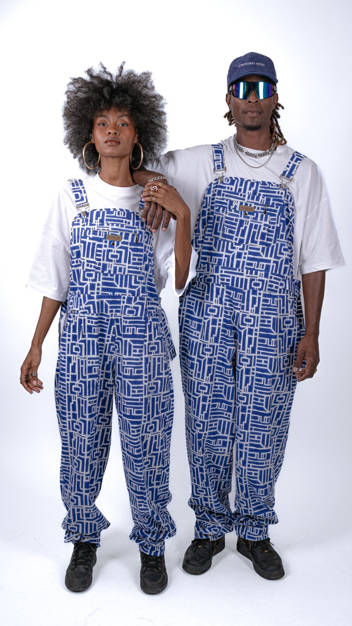 Salopette oversize SANKOFA azur