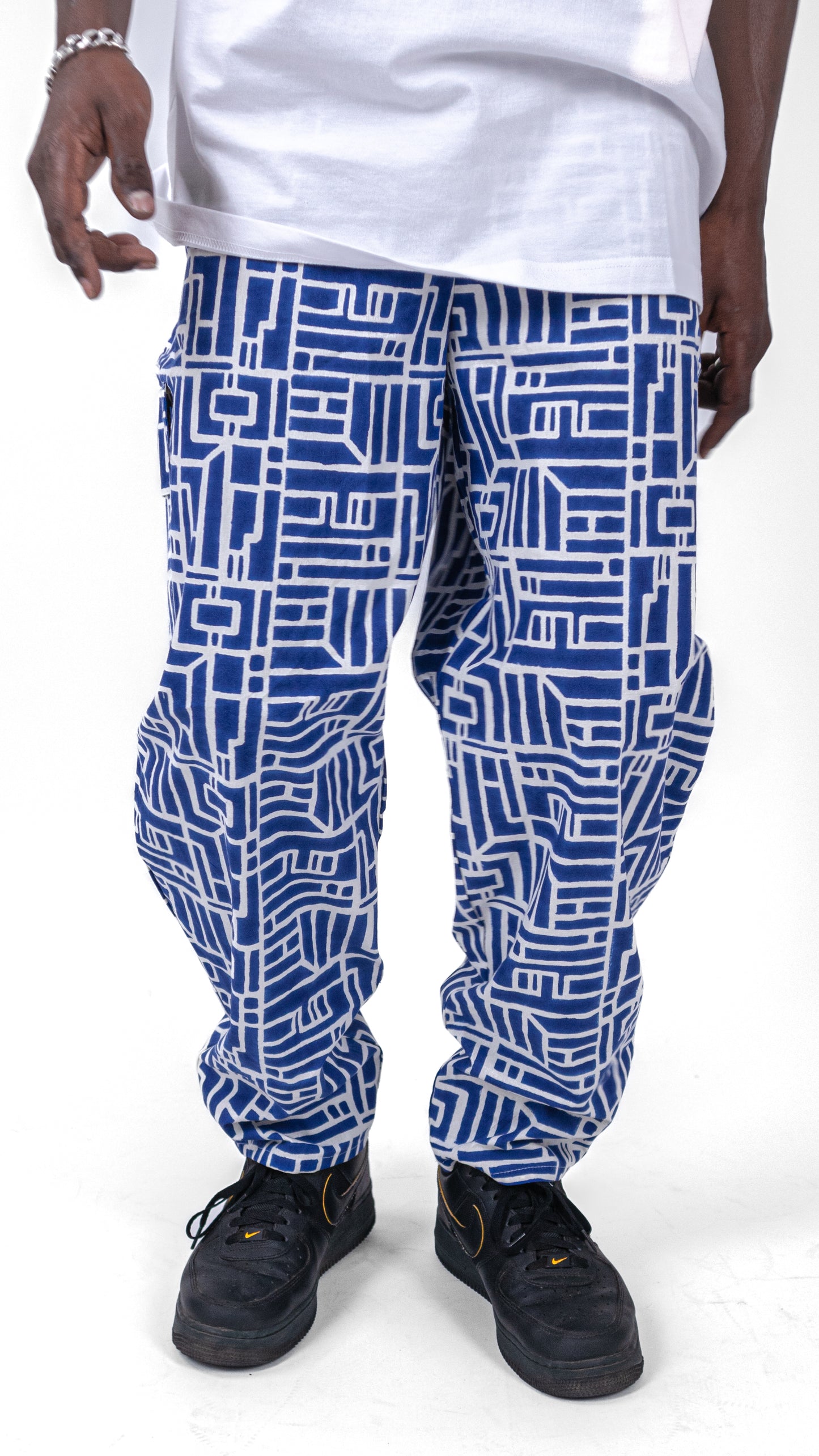 Pantalon SANKOFA azur FREE MIND