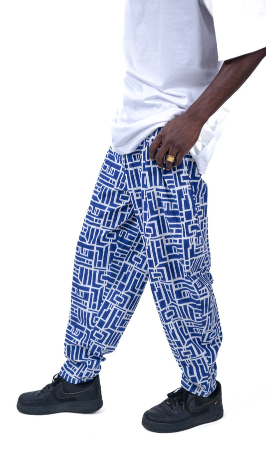 Pantalon SANKOFA azur