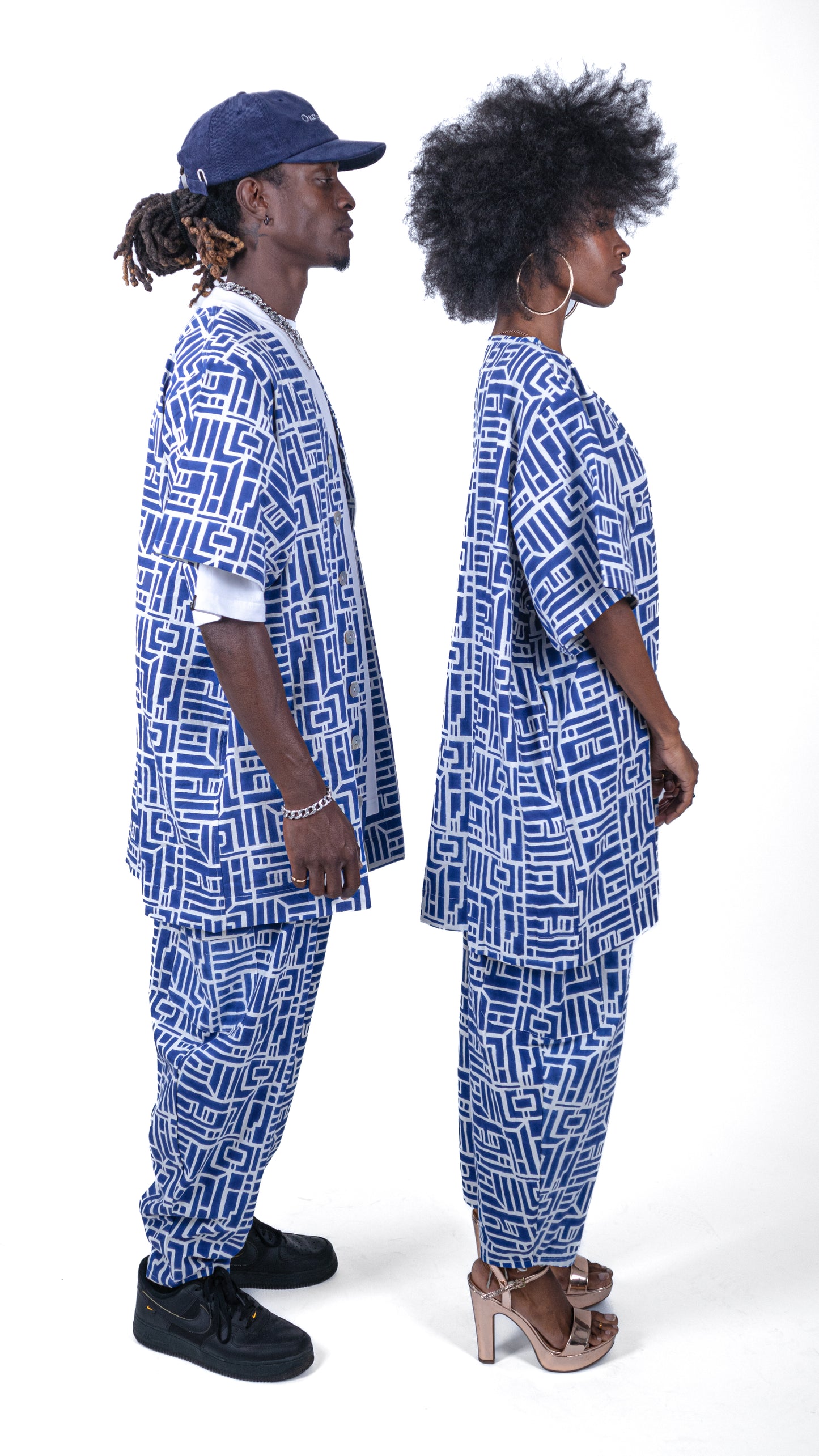 Ensemble kimono & Pantalon SANKOFA AZUR