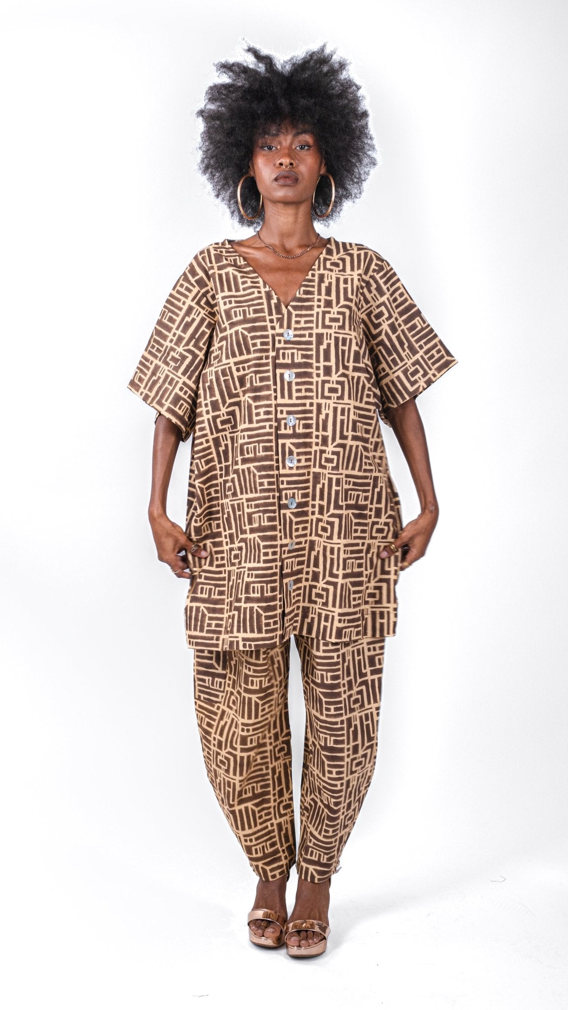 Pantalon SANKOFA moka