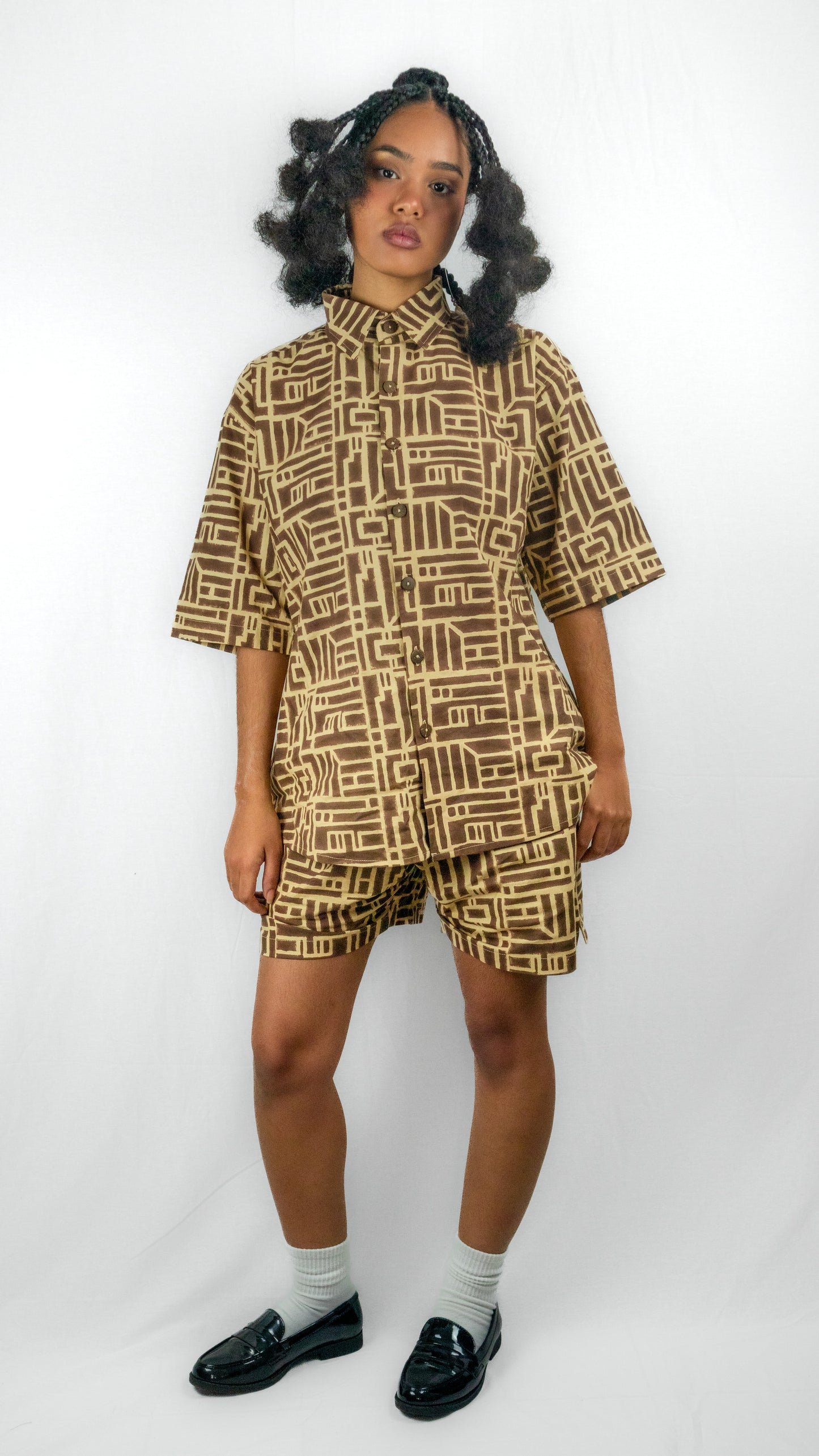 Chemise oversize SANKOFA moka