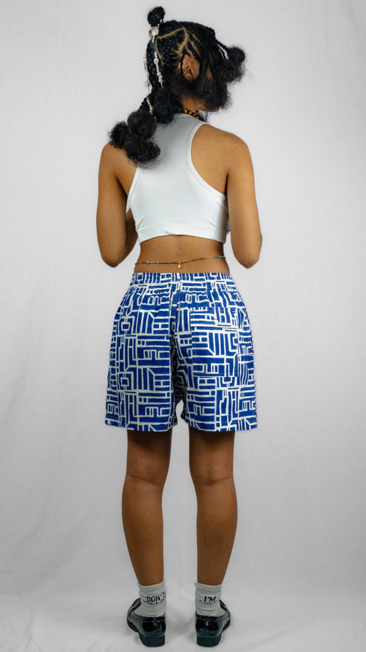 Short court SANKOFA azur