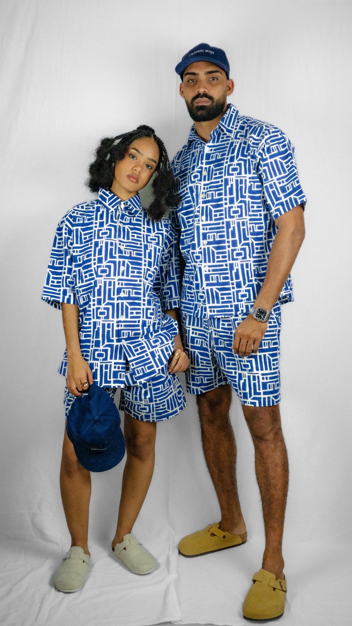 Chemise oversize SANKOFA azur